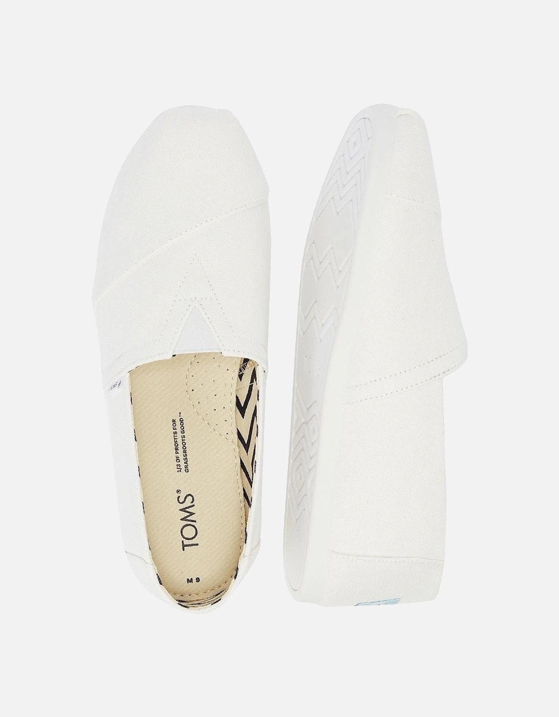 Men's TOMS Alpargata Men's White Espadrilles - Size: 10
