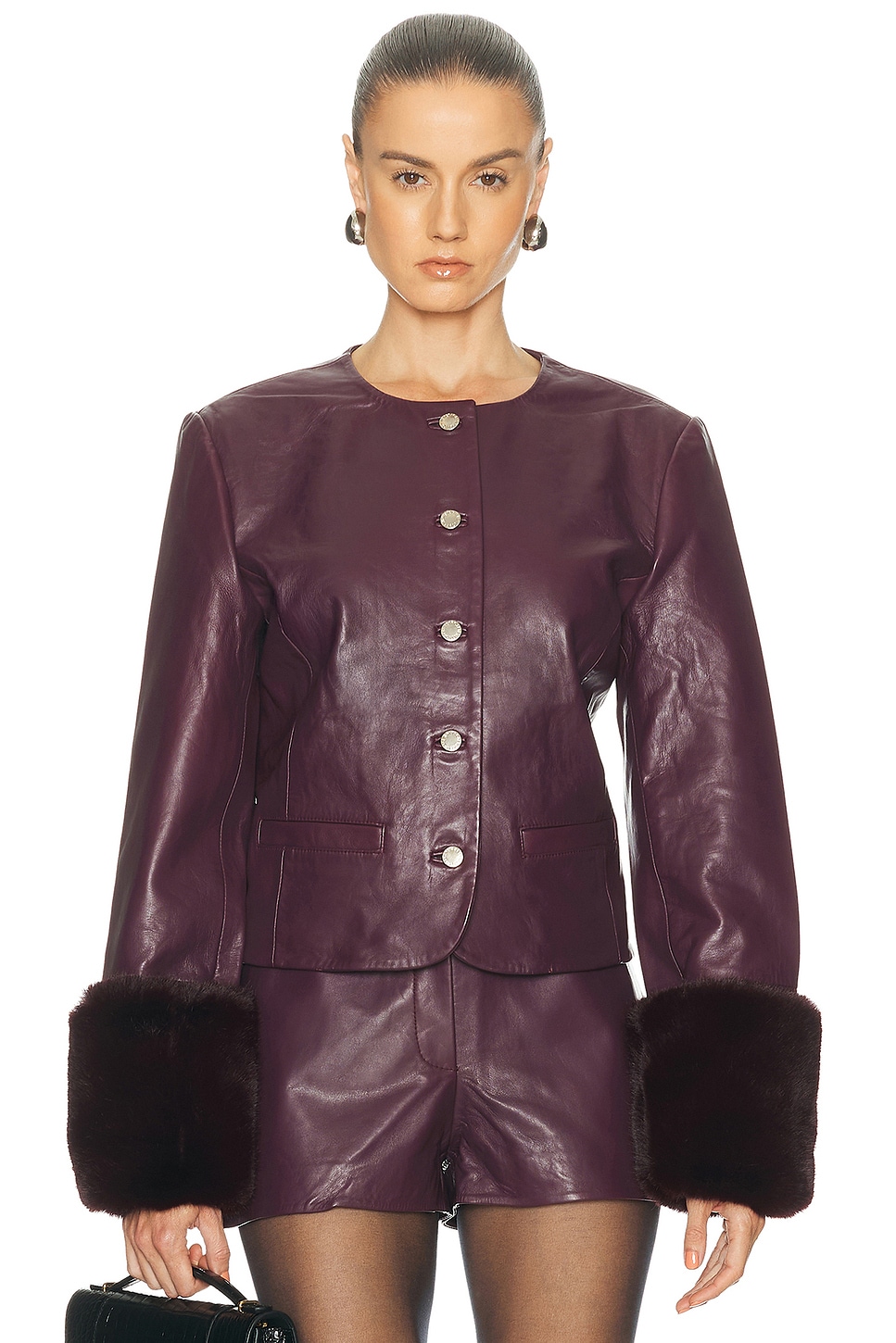 Retrofete Talvi Jacket in Bordeaux - Burgundy. XS also in L