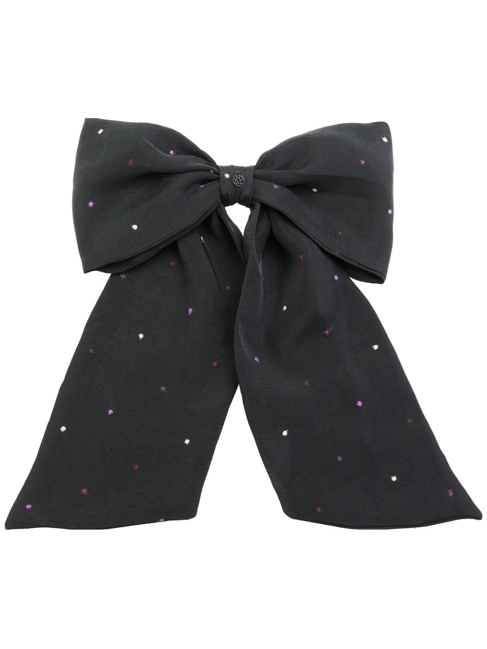 Mini Wicole bow hair clip - Grey