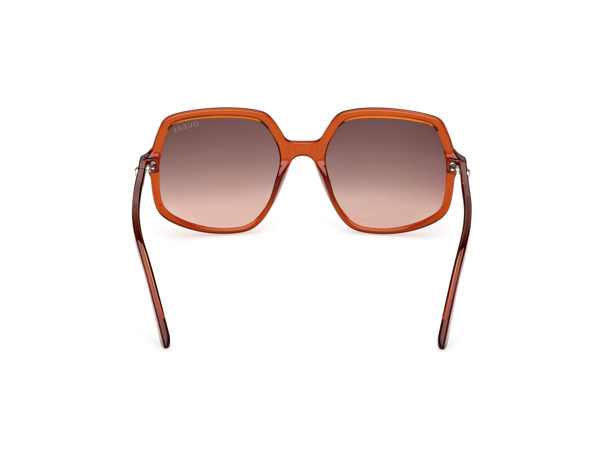 Guess Mujer Guess GU00257 44F Gafas de sol Inyectado Naranja Marrón Cuadrada Norma