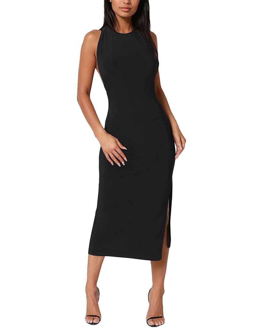 High Neck Cowl Maxi Dress