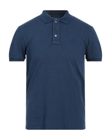 Jacob Cohёn Man Polo shirt Midnight blue Size S Cotton, Elastane, Lyocell