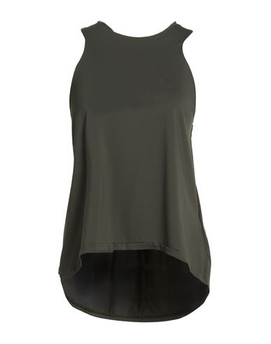Woman Tank top Military green Size 8 Polyamide, Elastane
