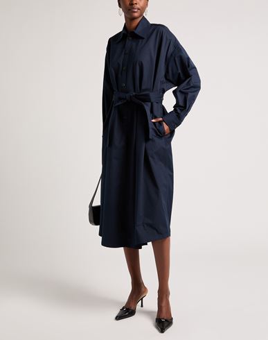 Fabiana Filippi Woman Midi dress Midnight blue Size 6 Cotton