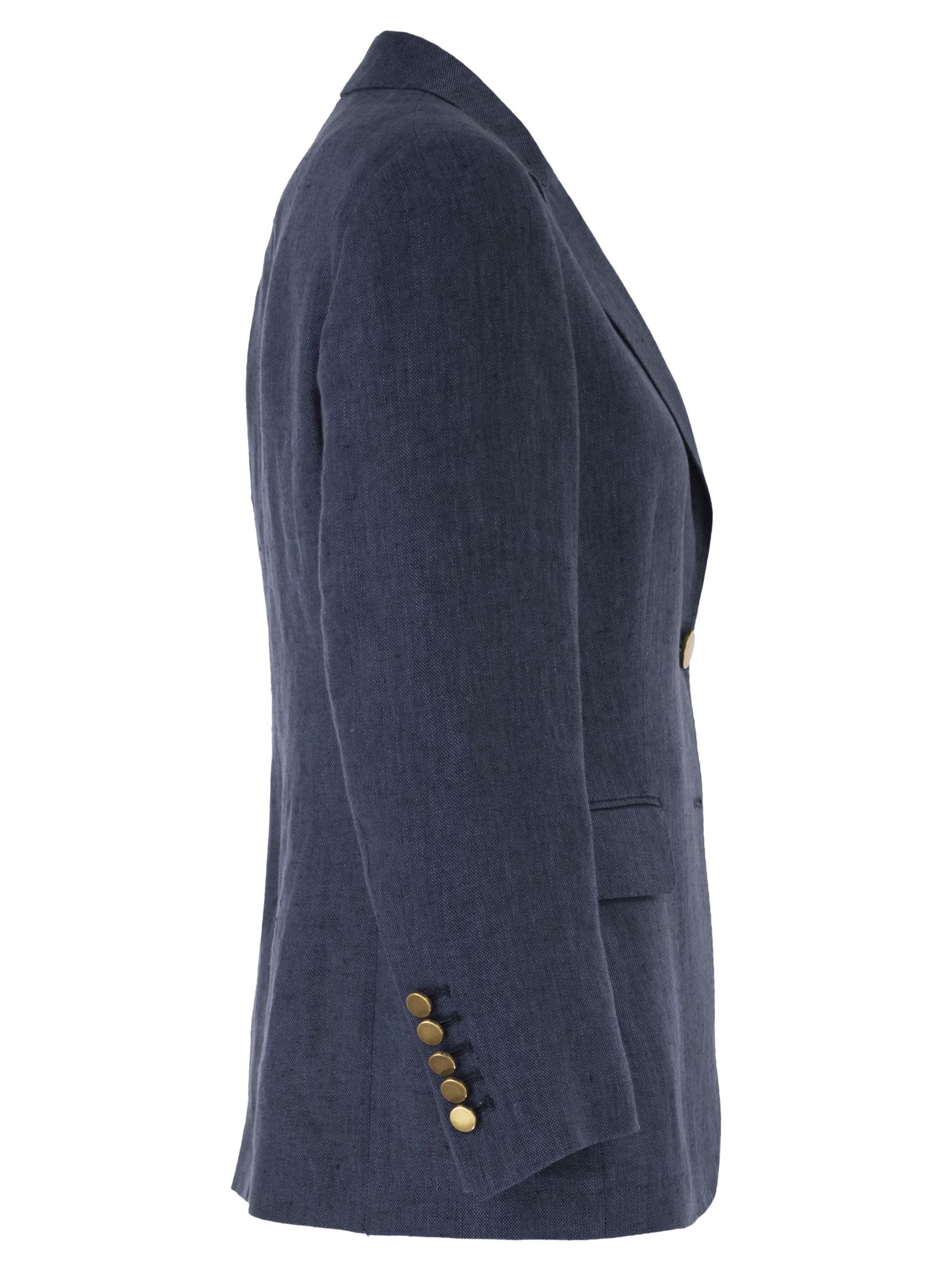 Blazer ajusté en lin Saulina Angelica