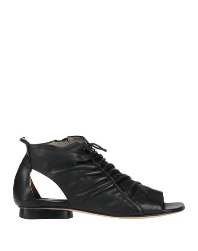 Woman Ankle boots Black Size 4 Leather
