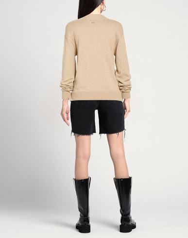 Woman Turtleneck Beige Size L Polyamide, Viscose, Wool, Metallic fiber, Cashmere
