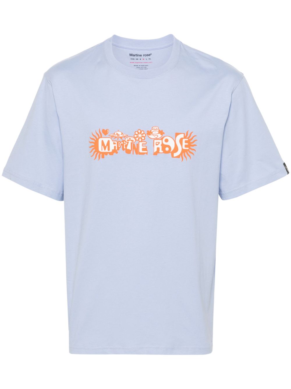 Logo-print cotton T-shirt - Blue