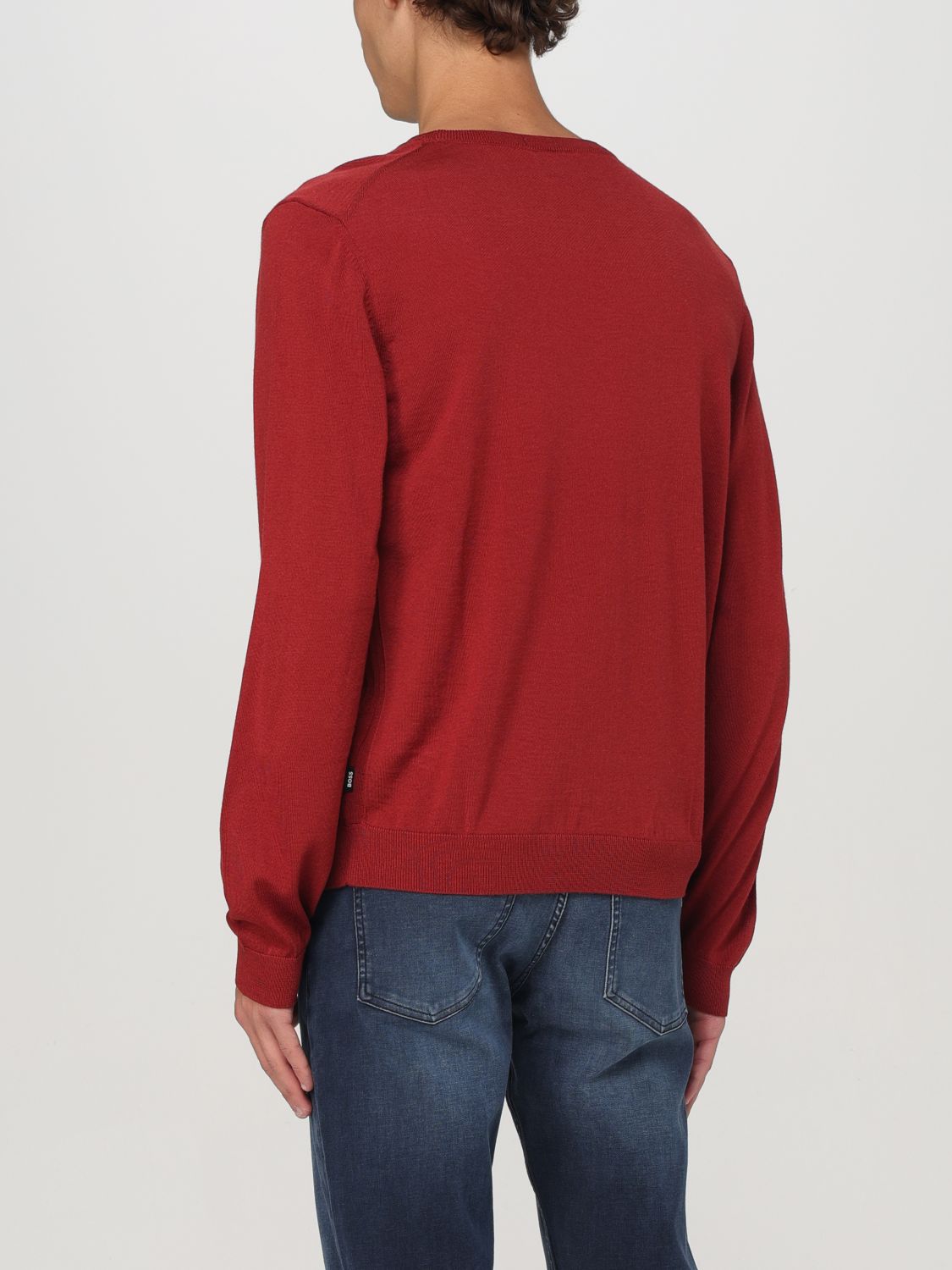 Sweater Men color Ruby