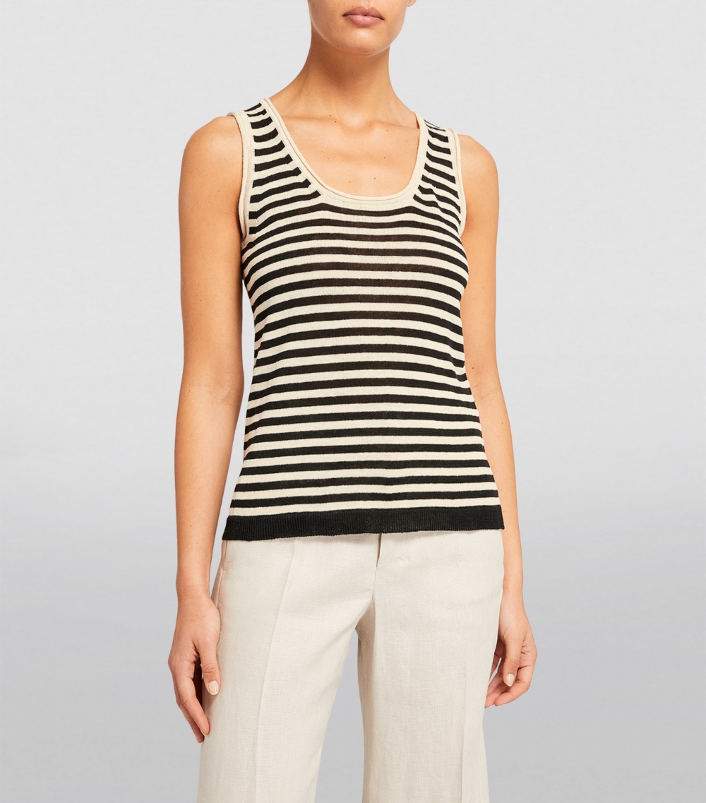 Linen Striped Tank Top