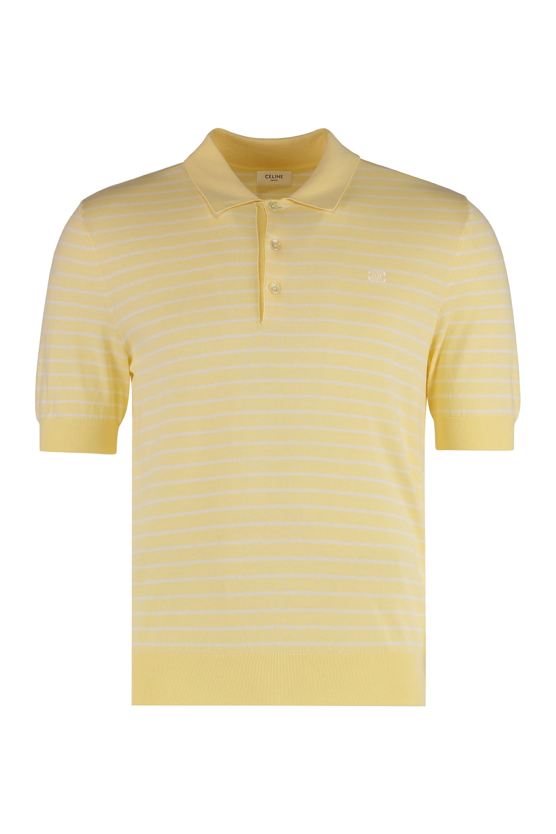 Short-sleeved Polo Sweater in Fine Cotton