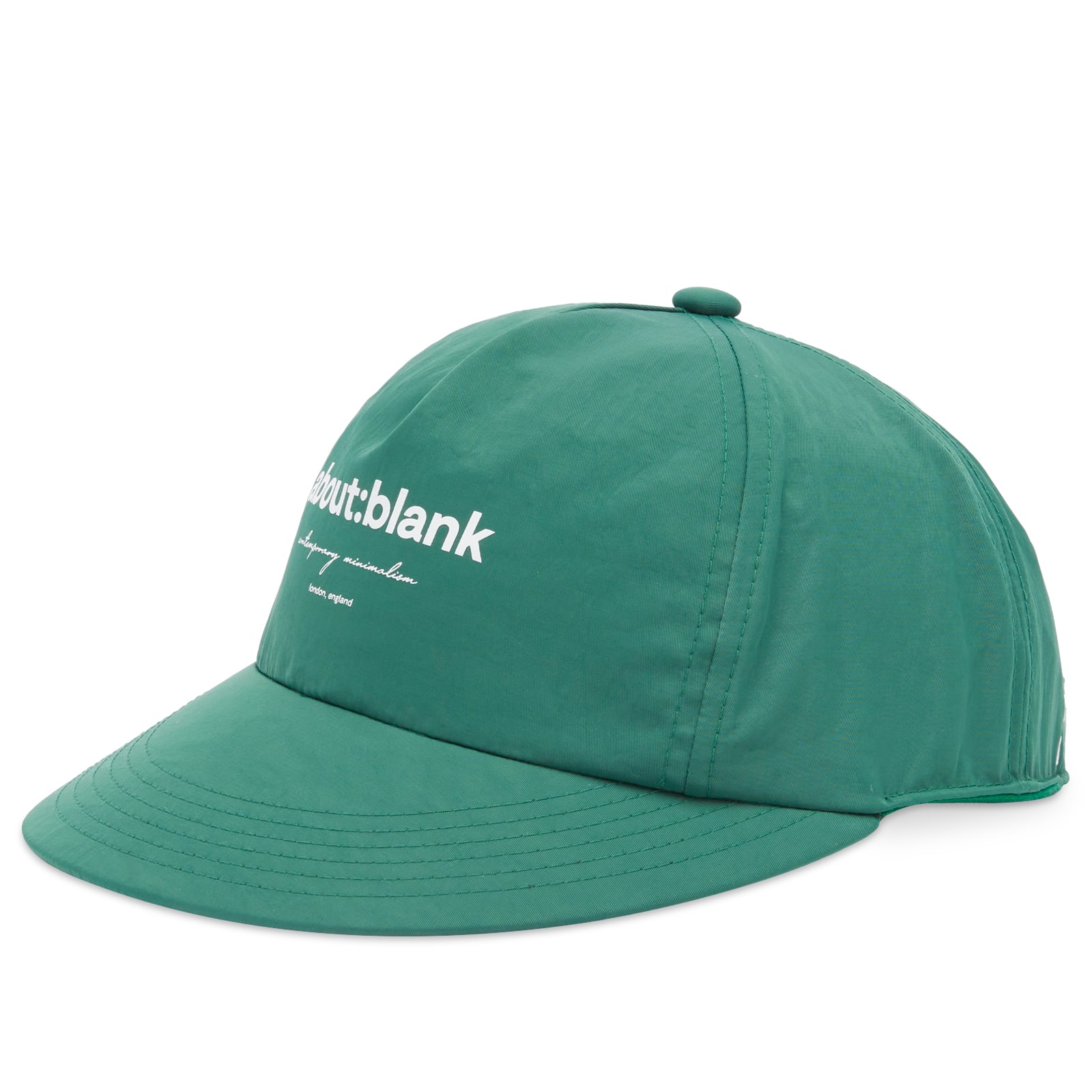 Men's Box Logo Cap in Epsom Green/Ecru