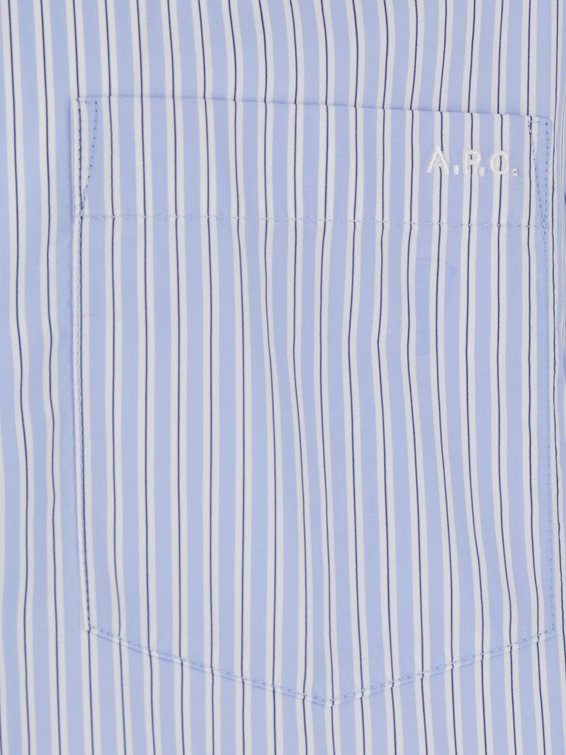 A. P.C. Shirt Men color Blue
