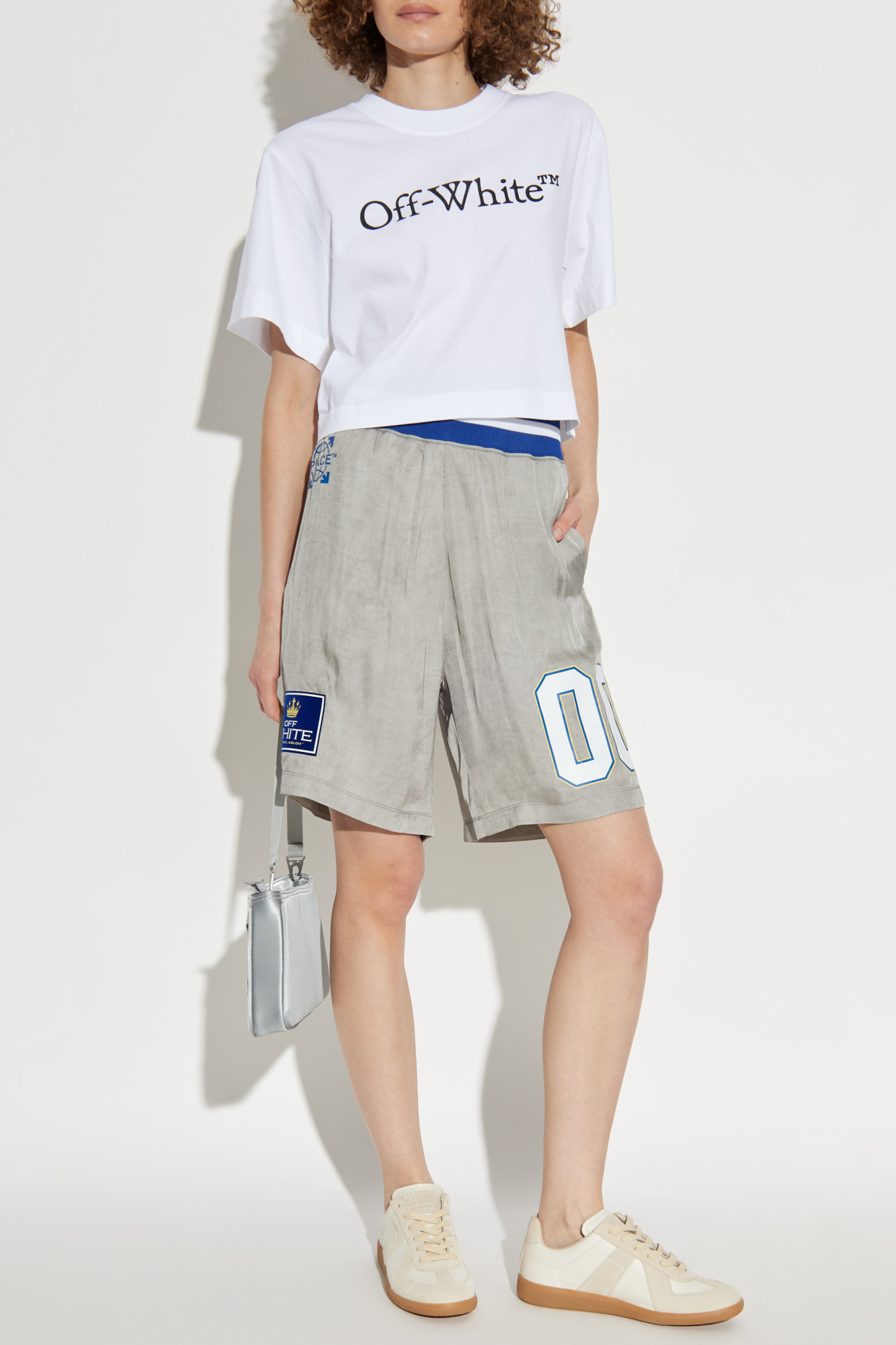 T-shirt With Printed Logo, Women's, White