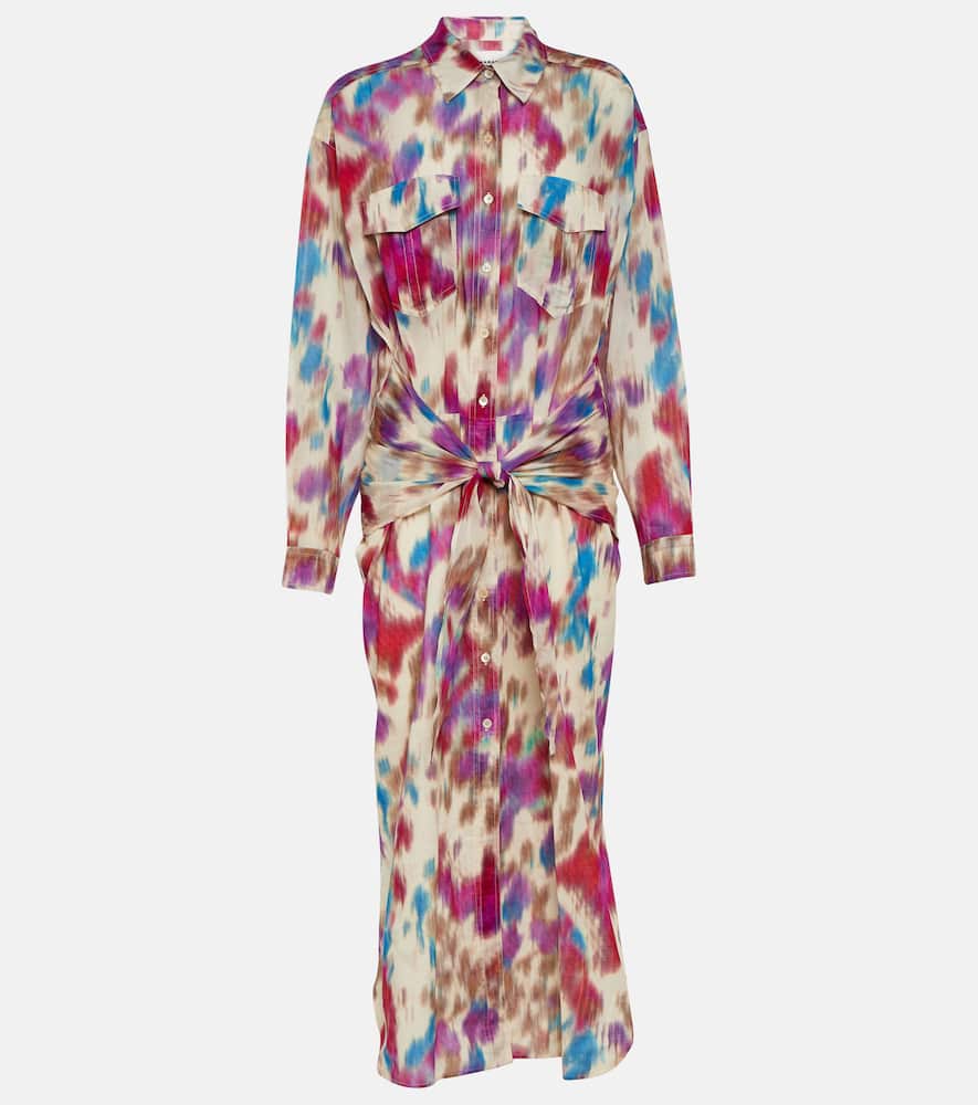 Marant Etoile Nesly printed cotton shirt dress