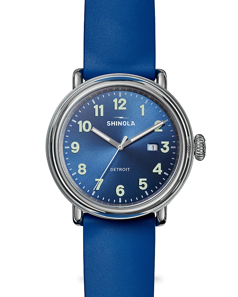 Runwell Detrola 3HD Rubber Strap Watch, 41mm