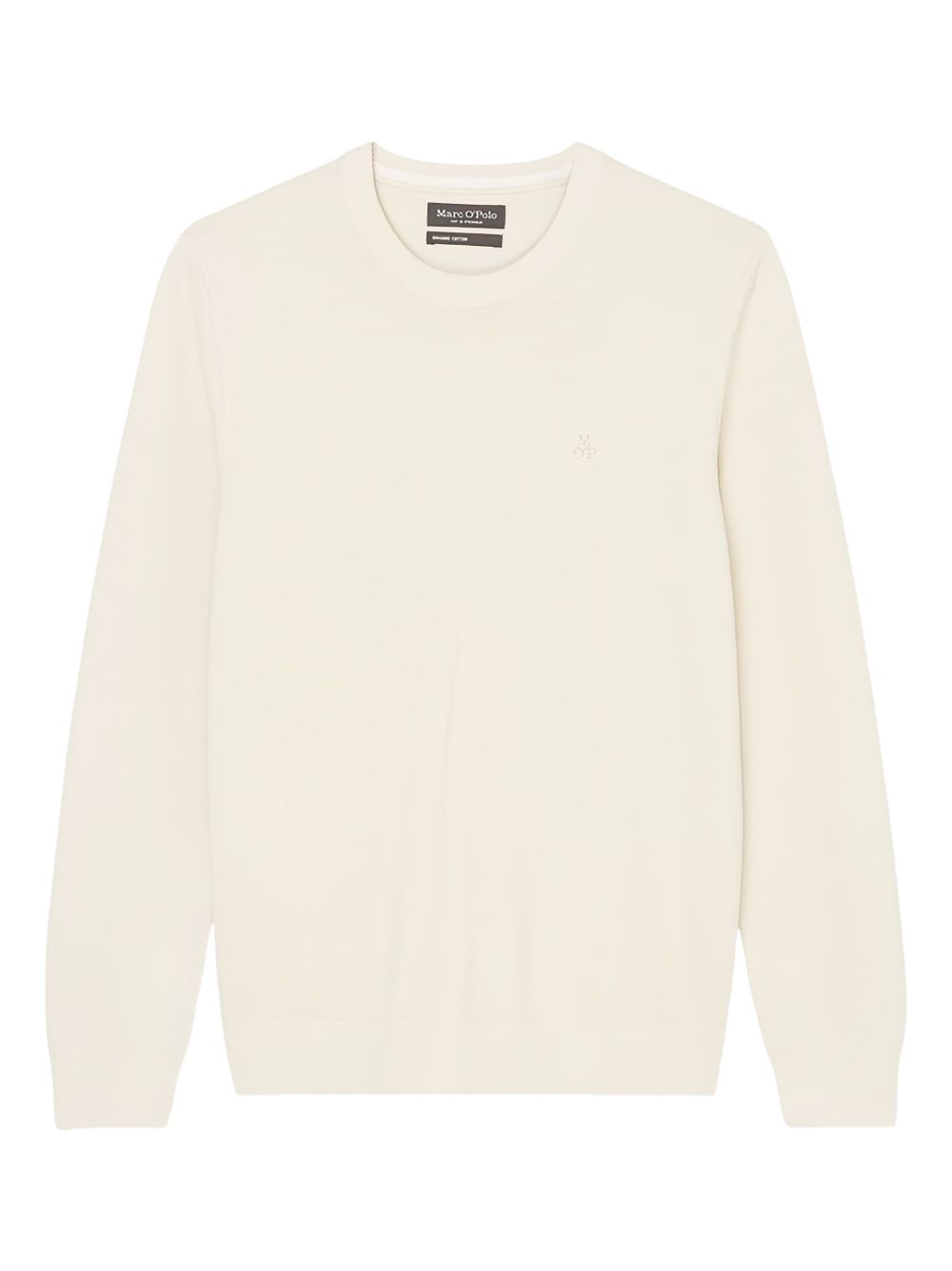 Crew-neck knitted sweater - Neutrals