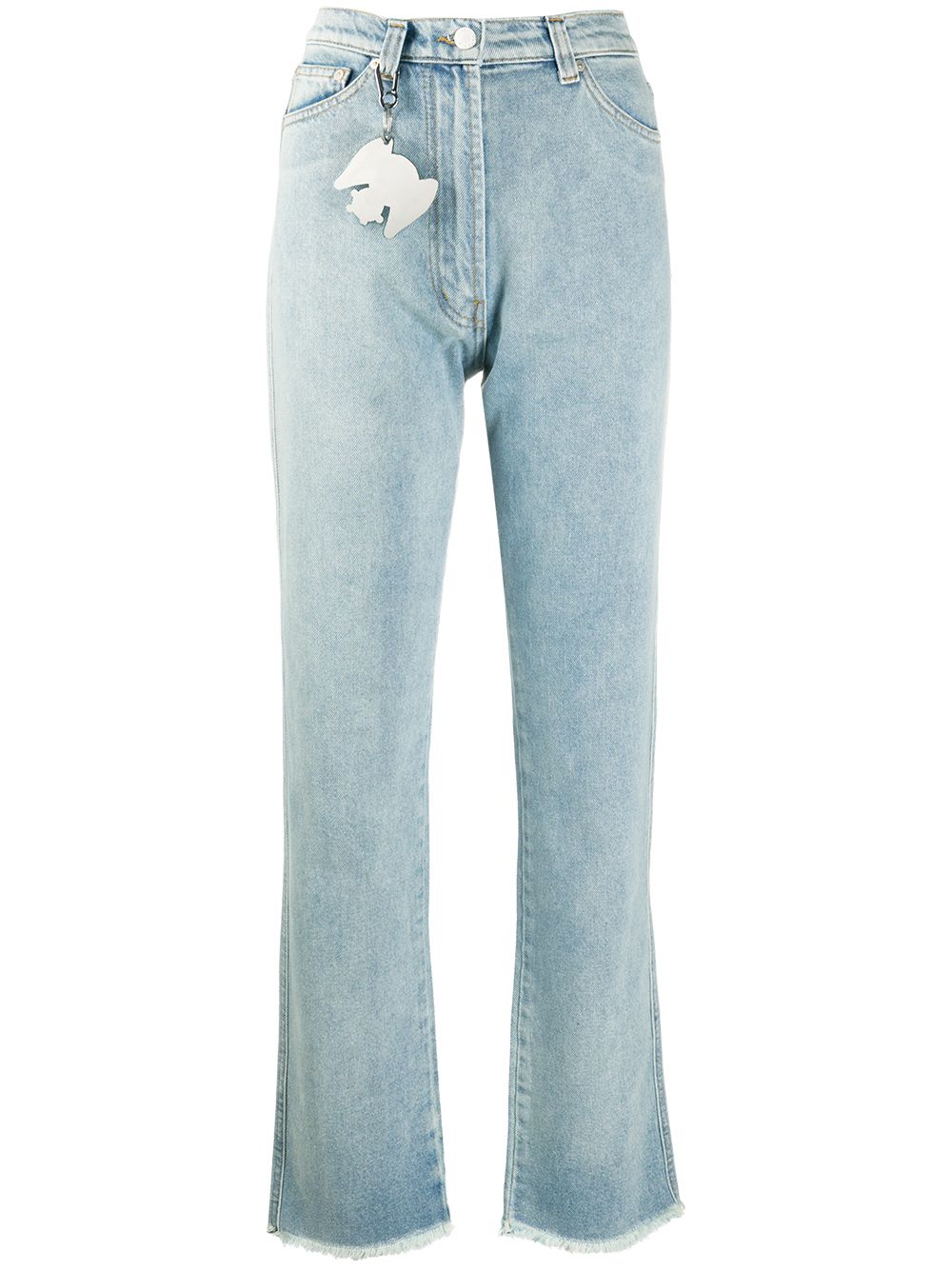 Frayed flared jeans - Blue