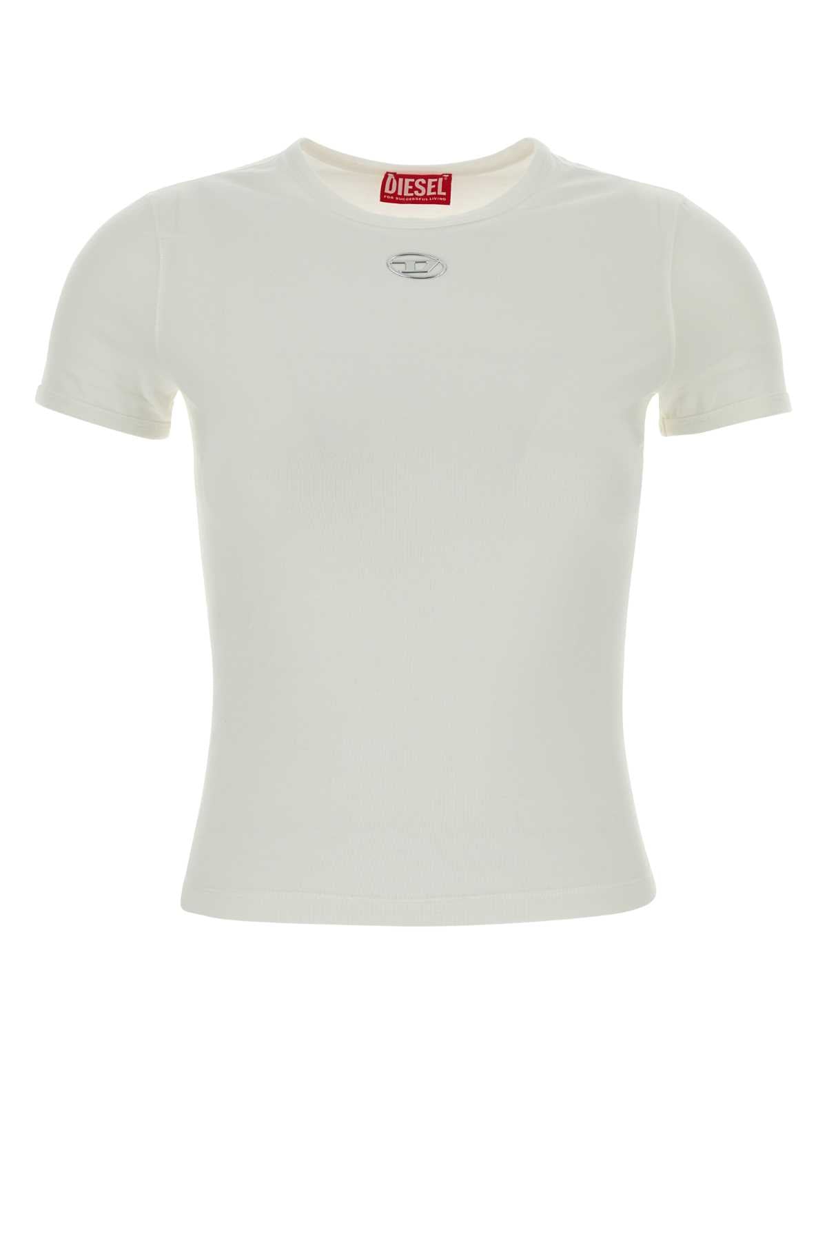 Stretch Cotton T-Shirt — White
