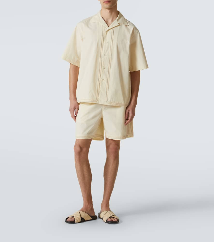 Cotton bowling shirt