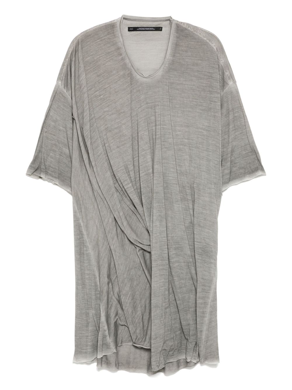 Julius anima draped T-shirt - Grey