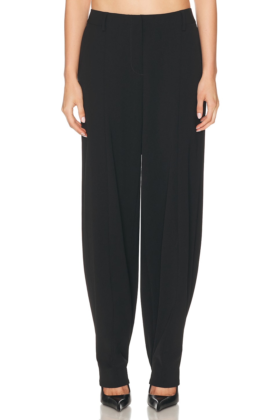 Jean Paul Gaultier Tailoring Undershoe Strap Pant in Black - Black.  42 also in