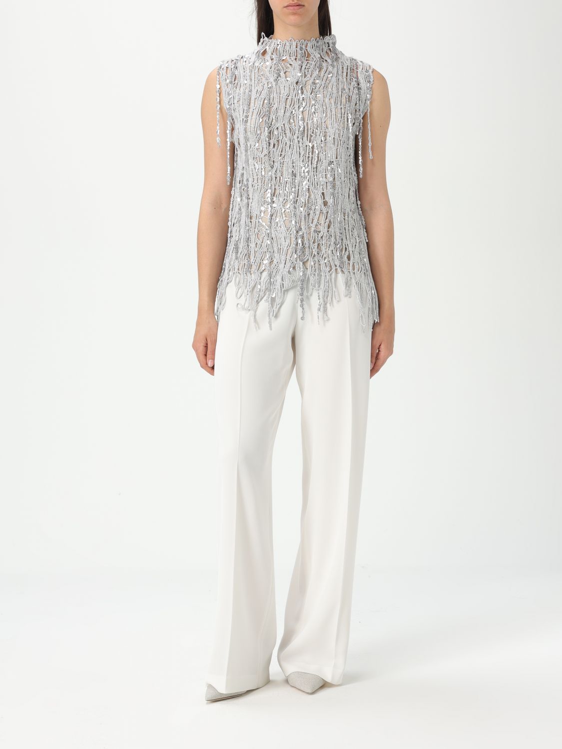 Sequinned top - Grey