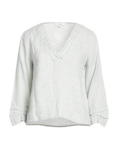 Woman Top Light grey Size S Linen