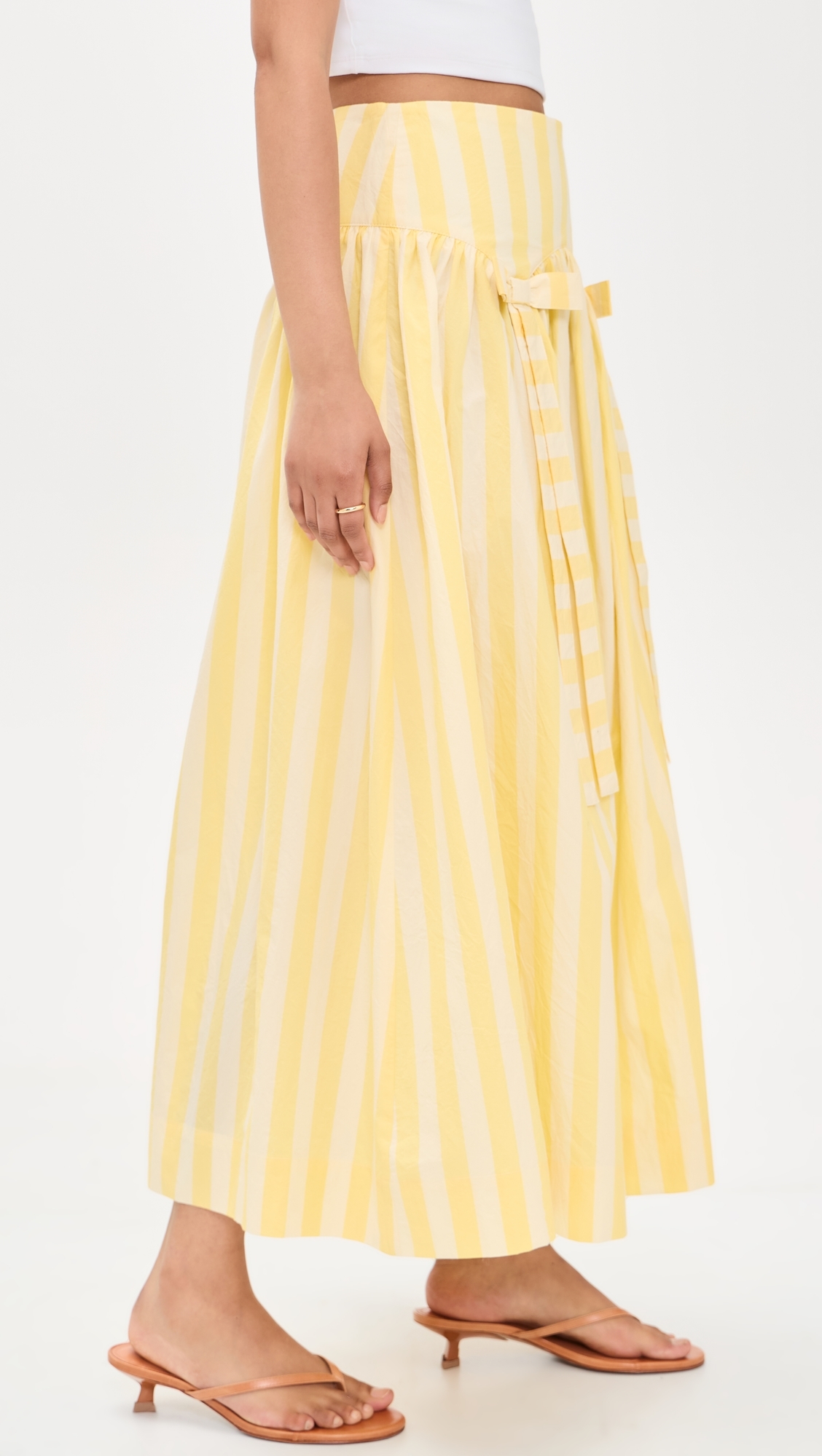 Striped Skirt Mellow Yellow