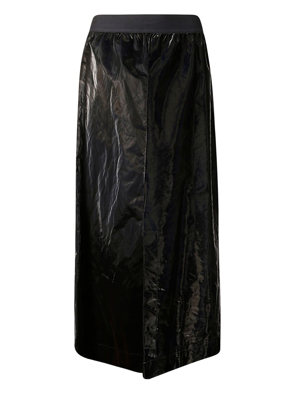 Maria Calderara patent-finish skirt - Black