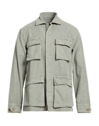 Man Jacket Sage green Size 3XL Cotton