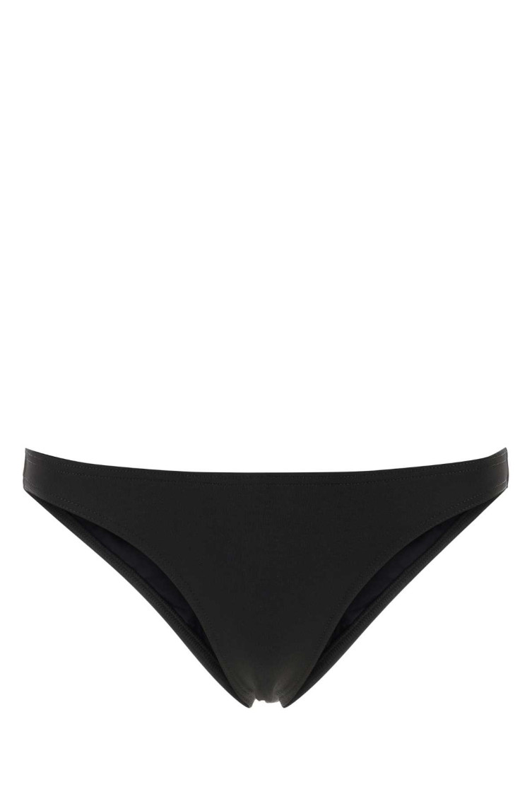 Black Stretch Re-nylon Bikini Bottom