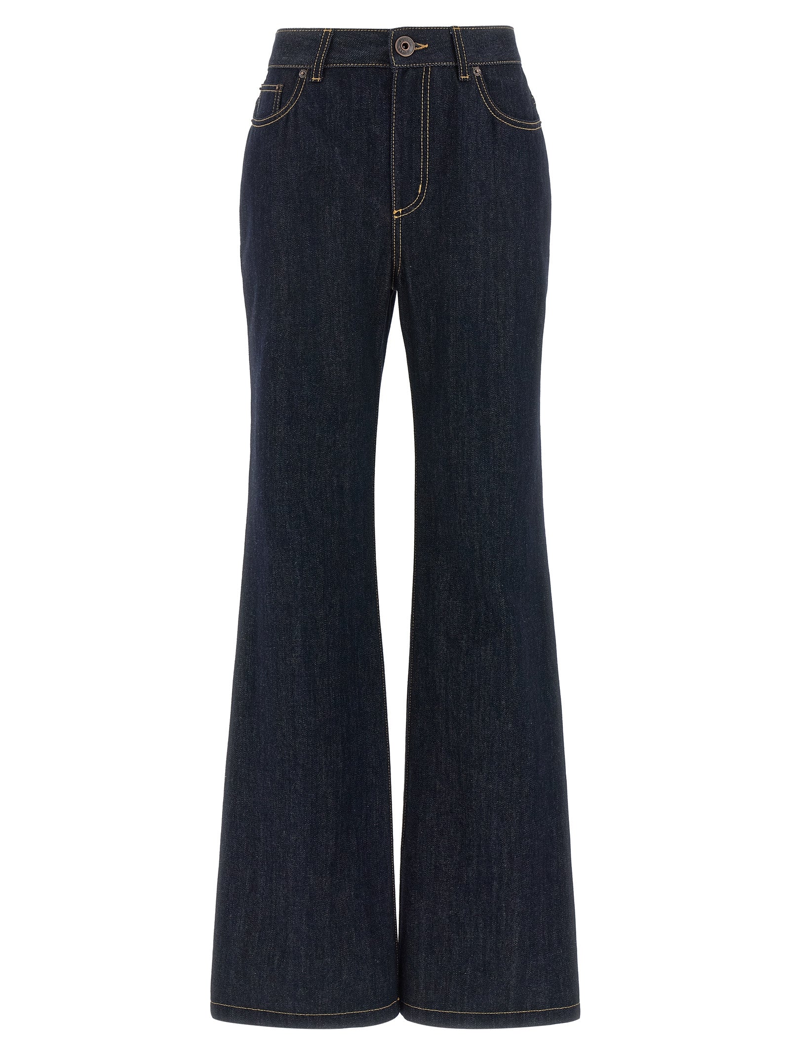 Flared Denim Jeans — Blue