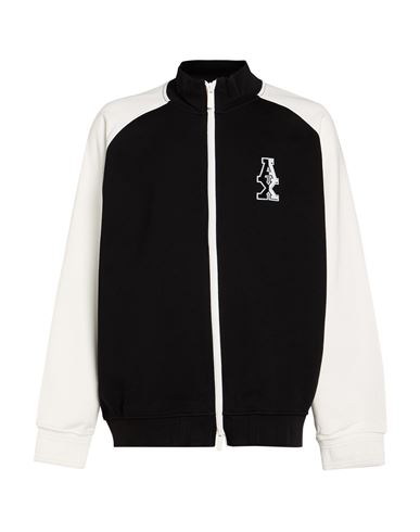 Man Sweatshirt Black Size L Cotton