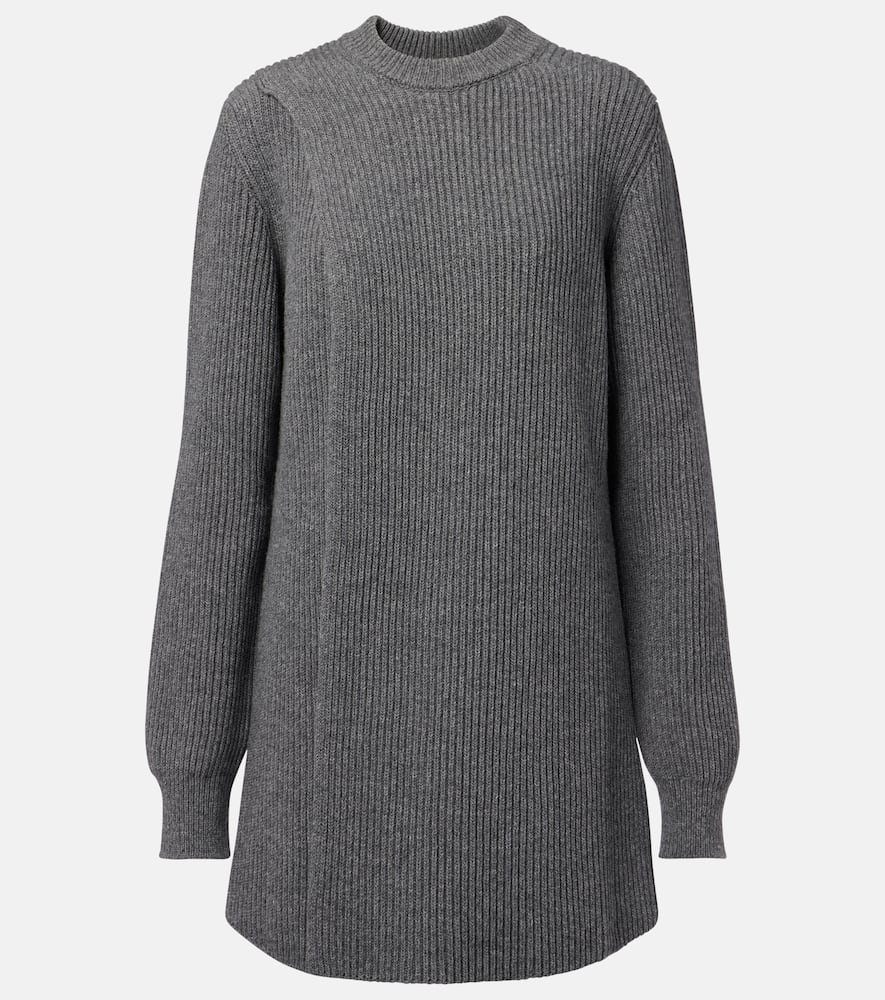 Ribbed-knit wool sweater