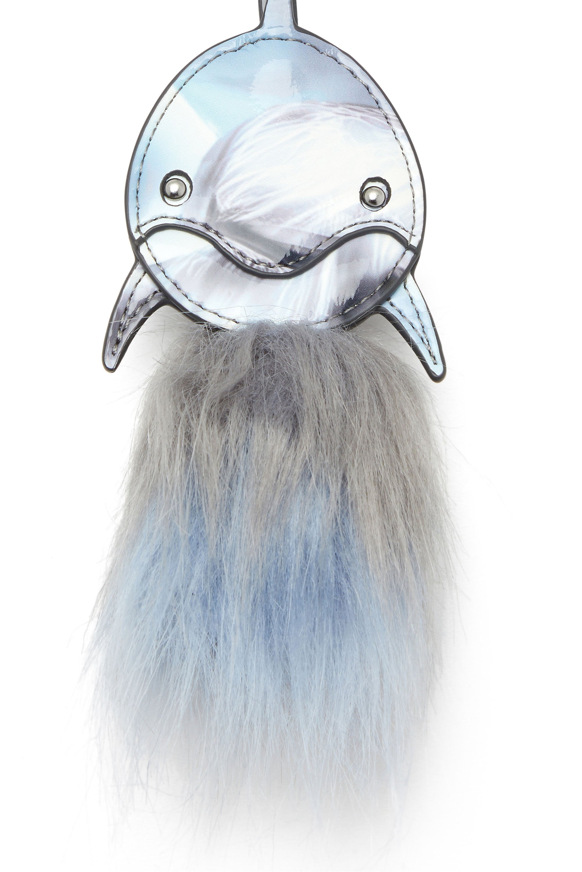 Dolphin bag charm with fluffy tail - Charms and Keyrings - Woman - Blue