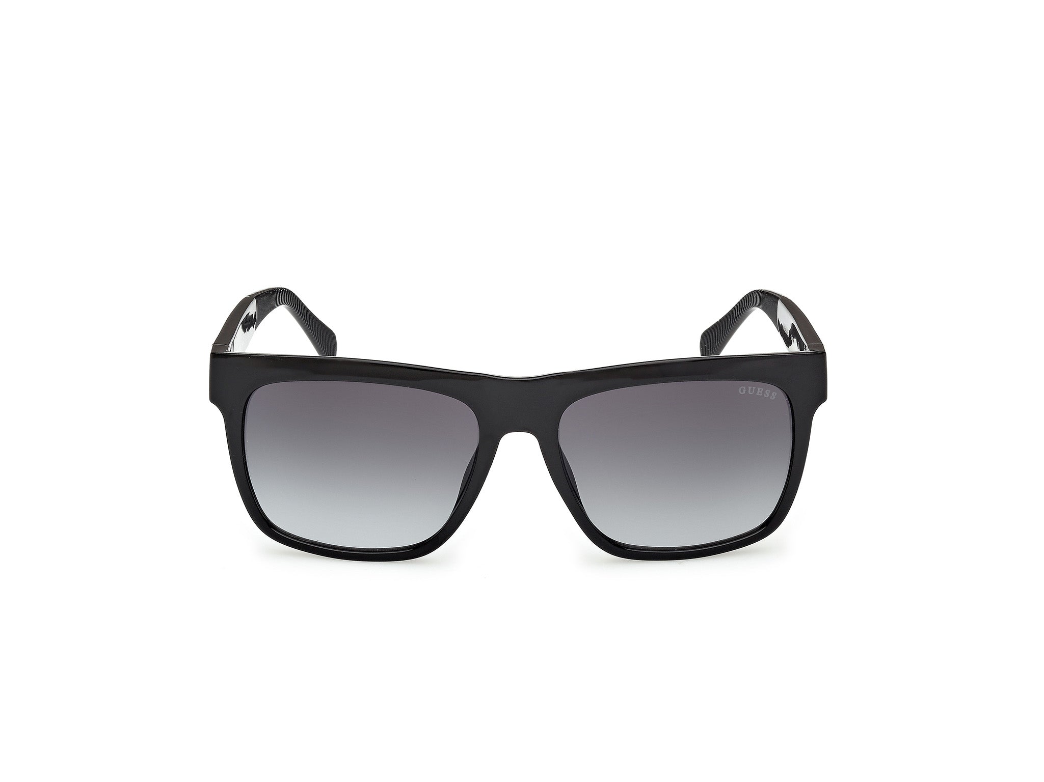 Guess Hombre Guess GU00222 01B Gafas de sol Inyectado Negro Fumar Cuadrada Norma