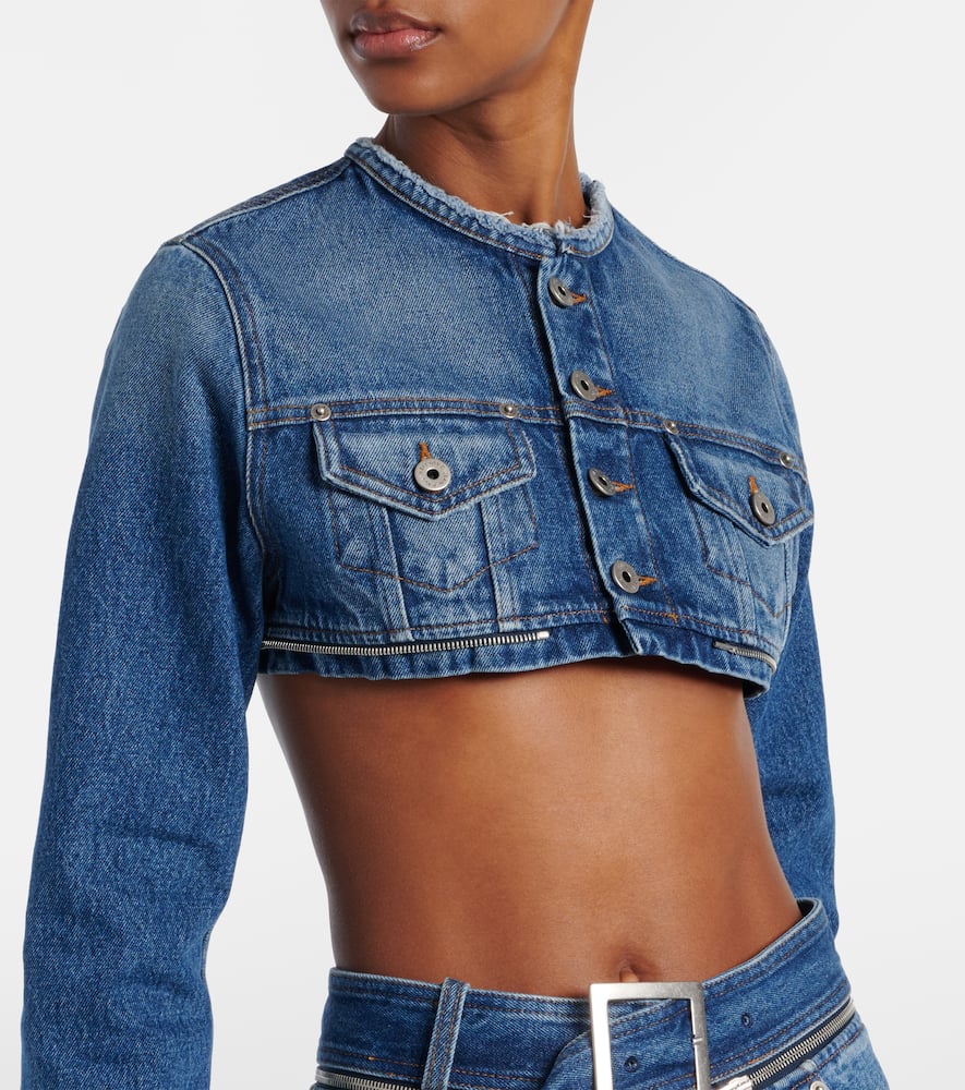 Cropped denim jacket