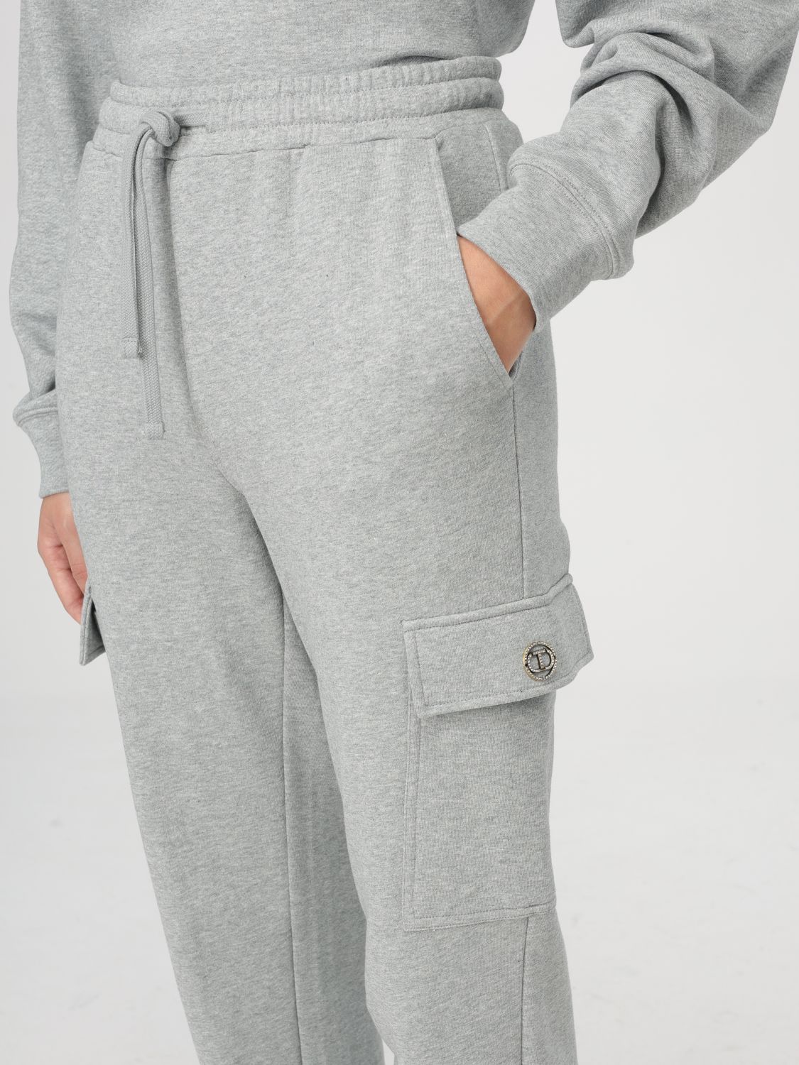 Logo-plaque track trousers - Grey