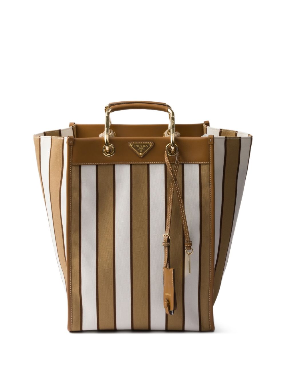 Prada large printed tote bag - Neutrals