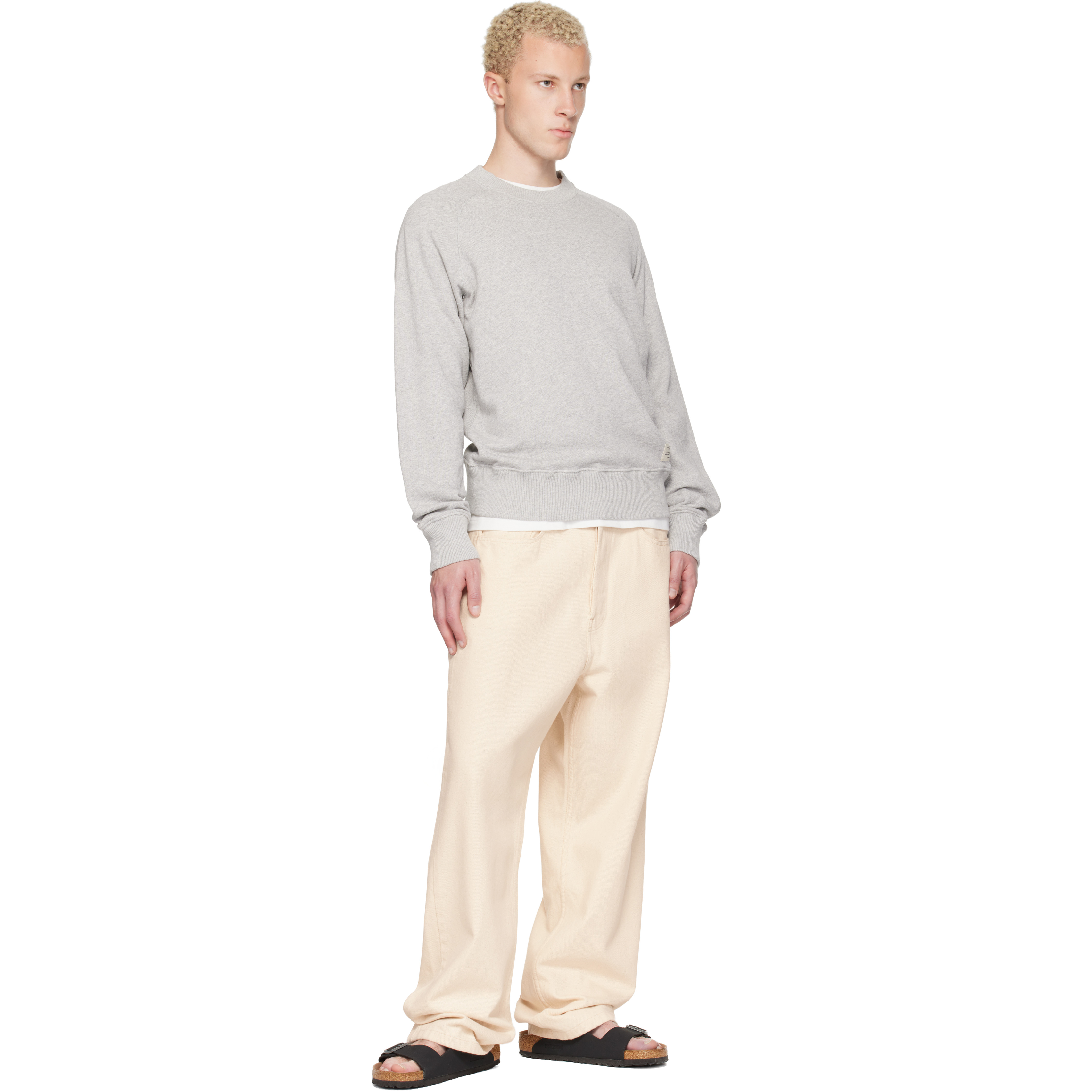 Off-White 1930s Cotton Twill 5-Pocket Trousers