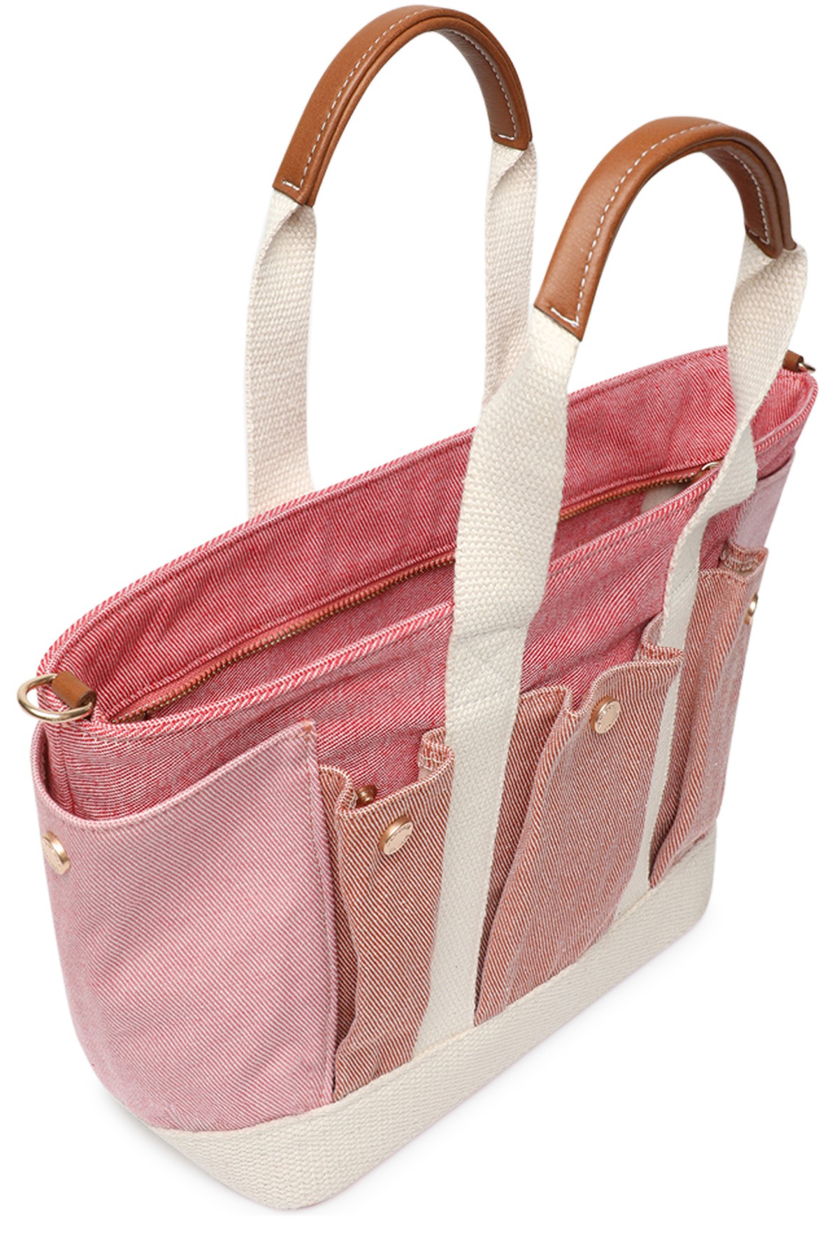 Multi-Pocket cabas tote