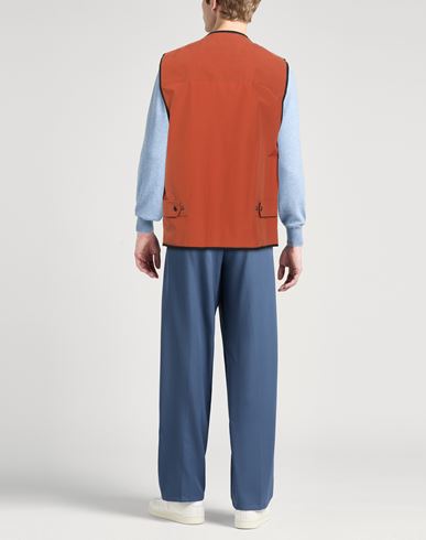 Man Vest Rust Size L Cotton, Nylon