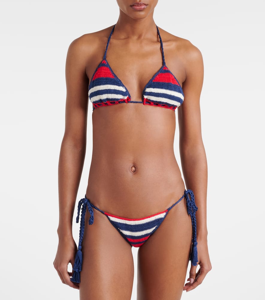 Gabrielle crochet cotton bikini bottoms
