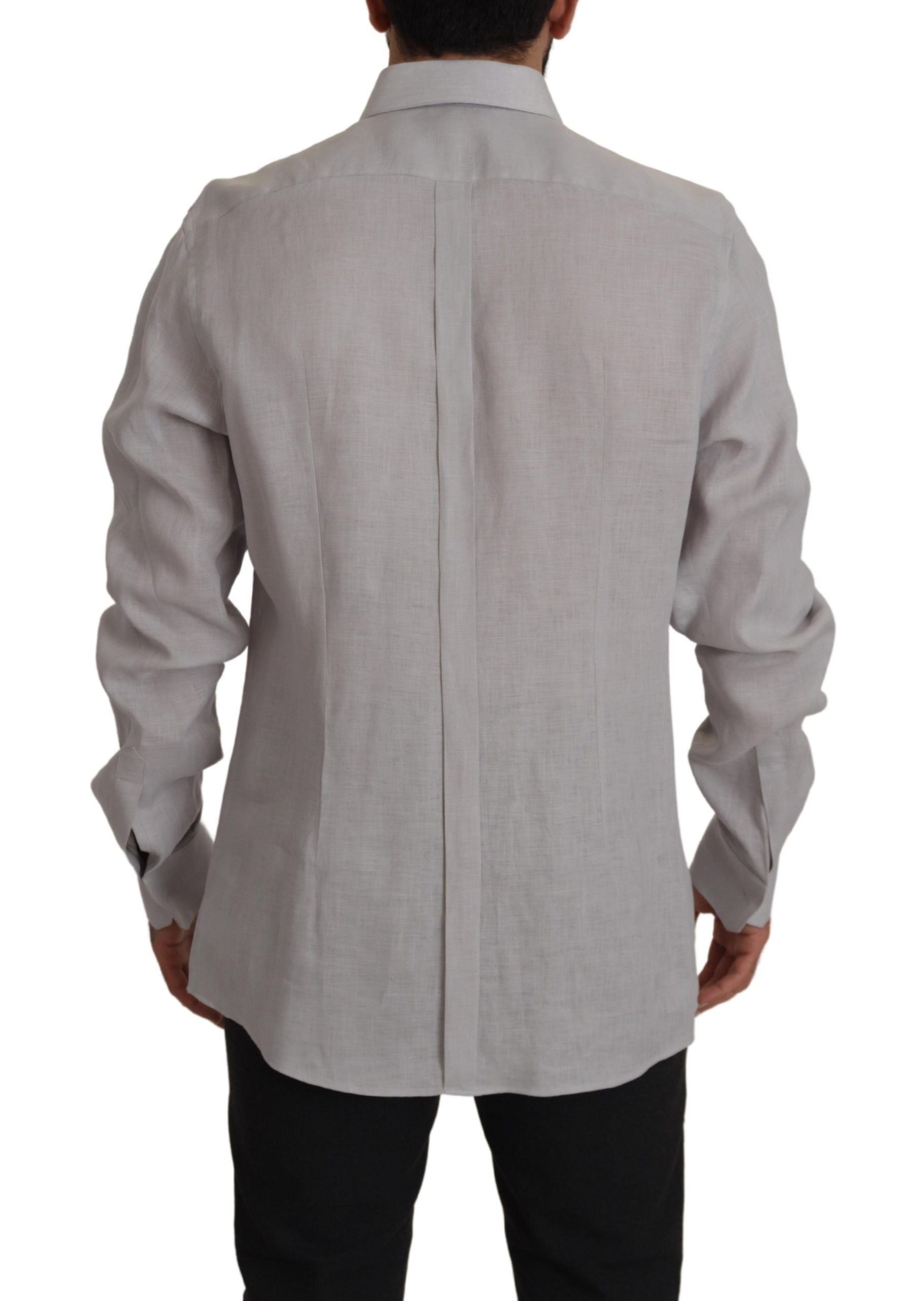100% Linen Shirt — Gray