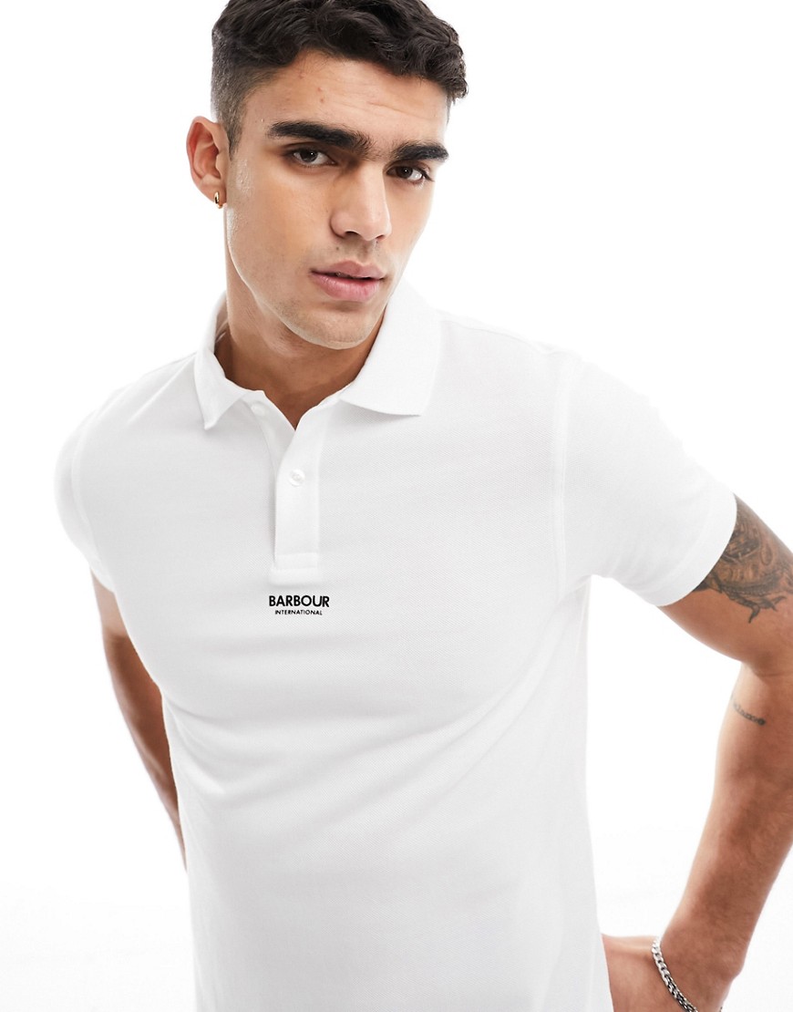 Formula polo in white exclusive to asos