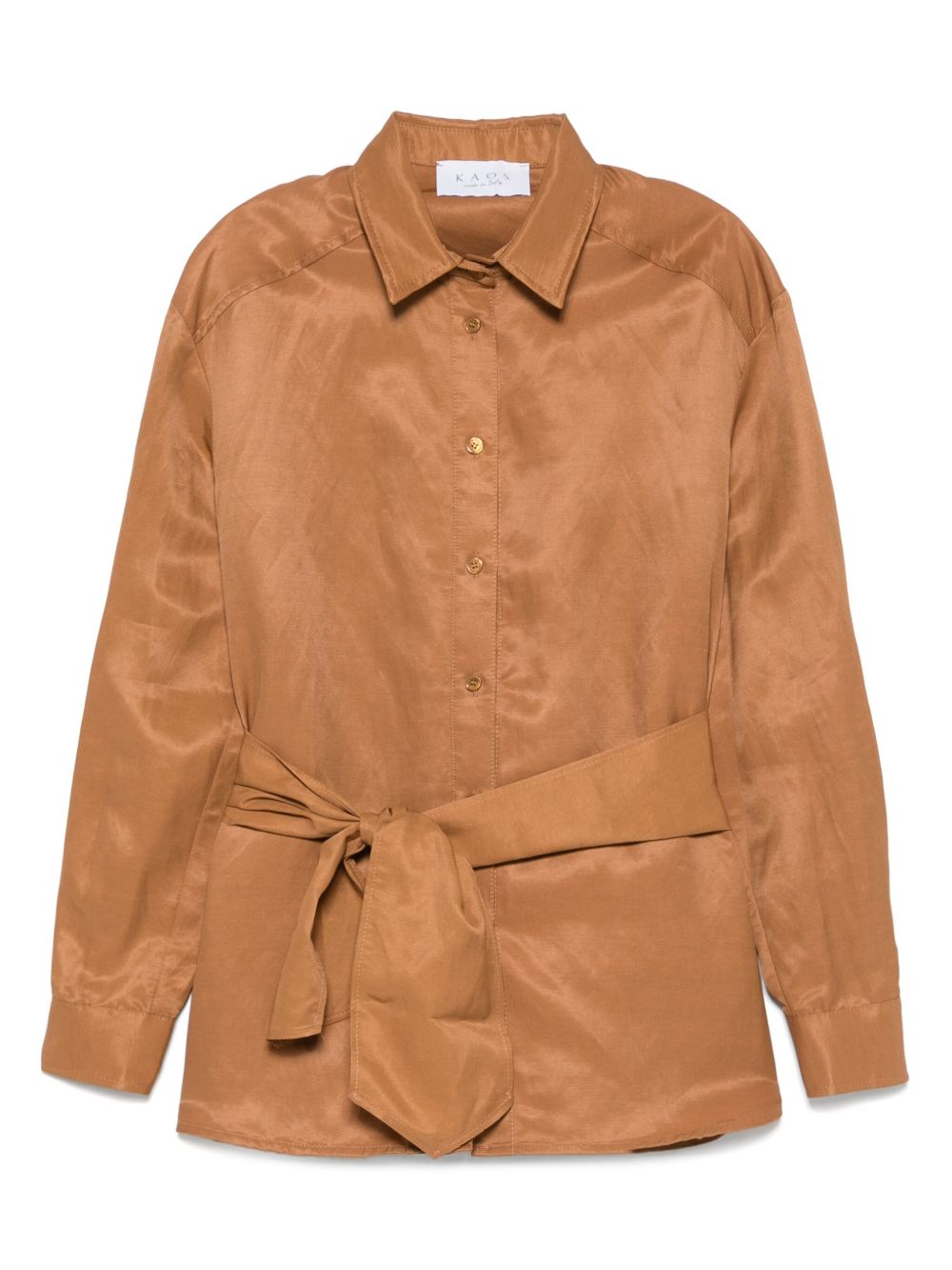 Kaos belted shirt - Brown