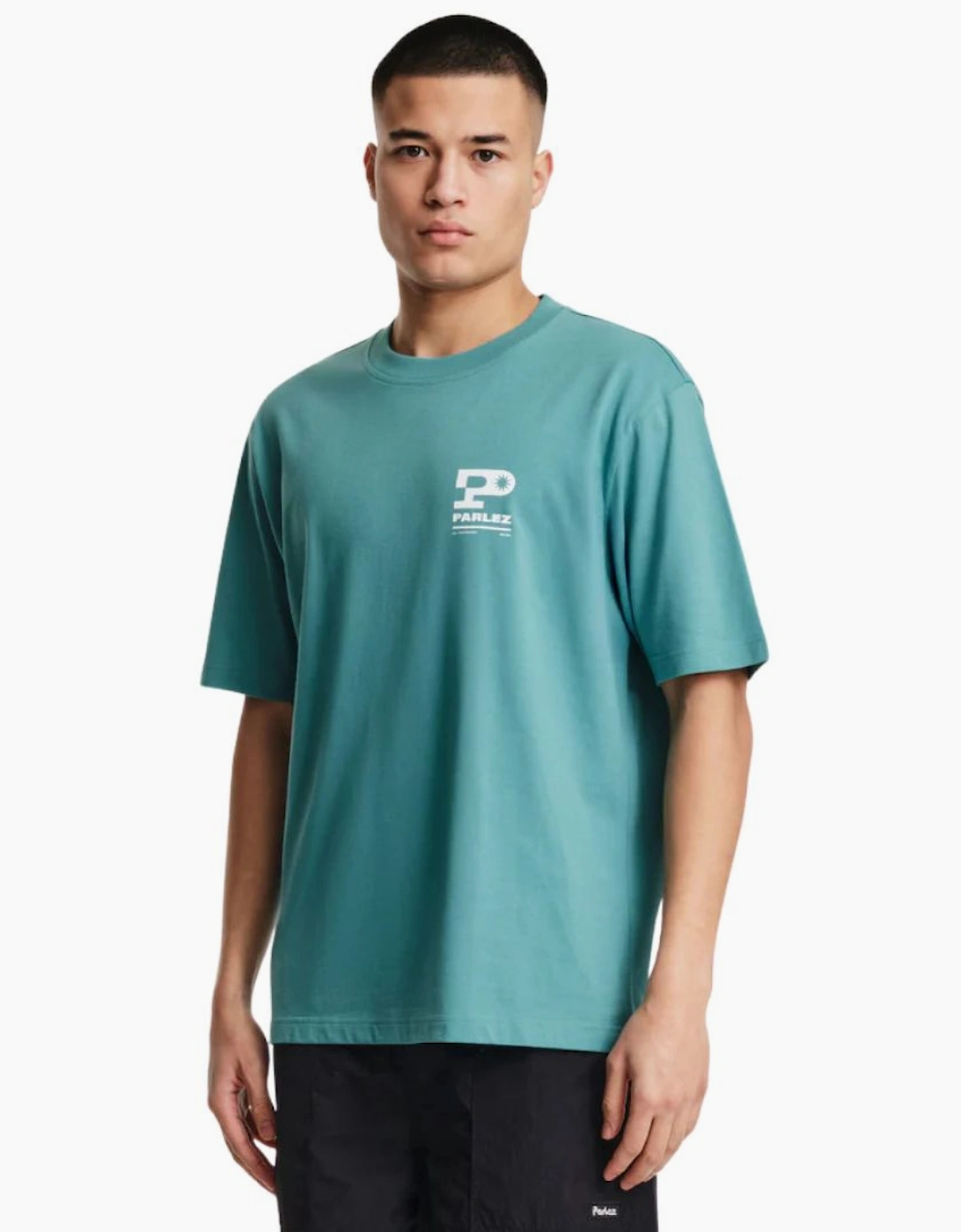 Men's Parlez Complex Leaf T-Shirt - Blue