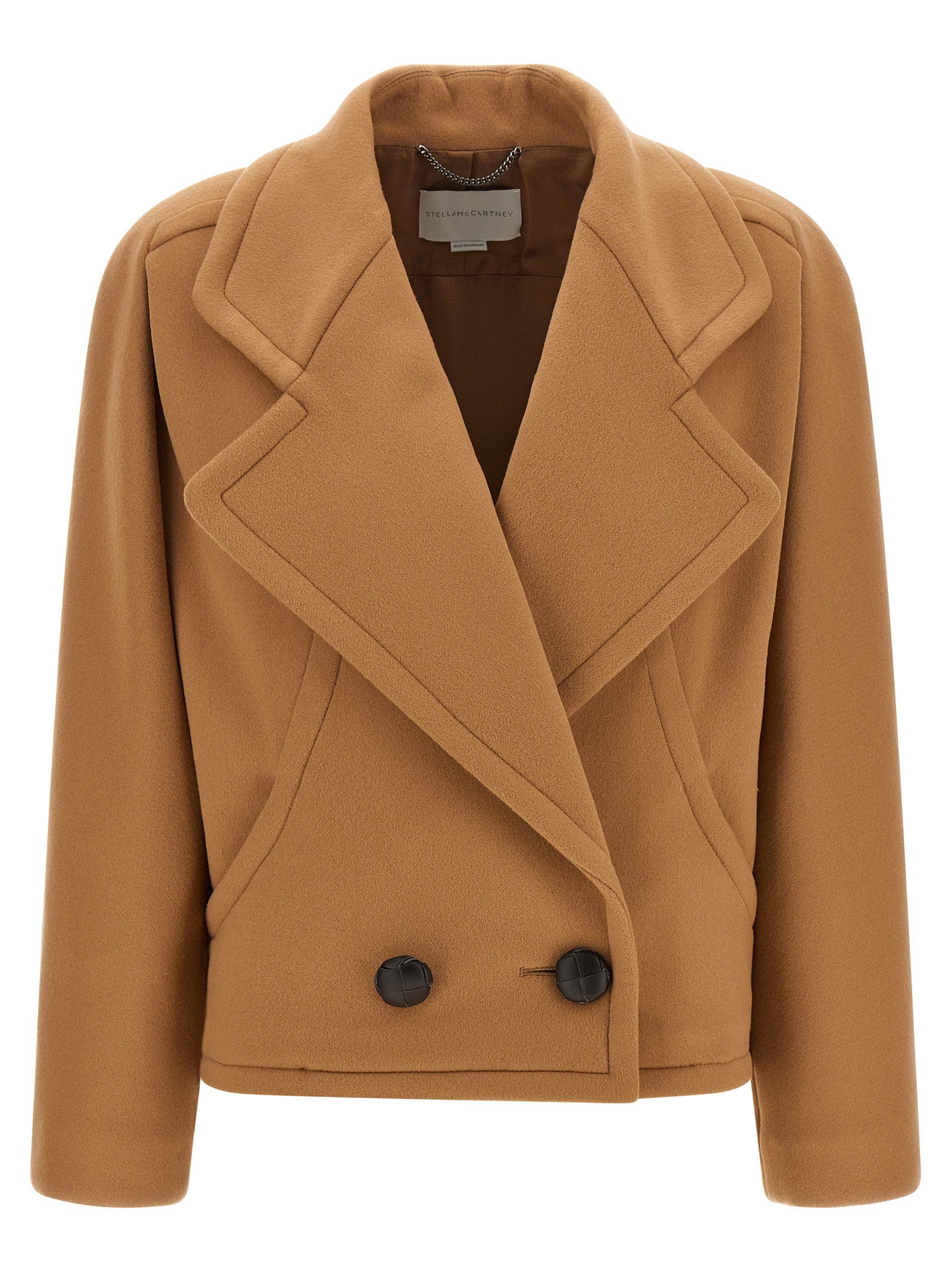 Double-Breasted Wool Coat — Camel