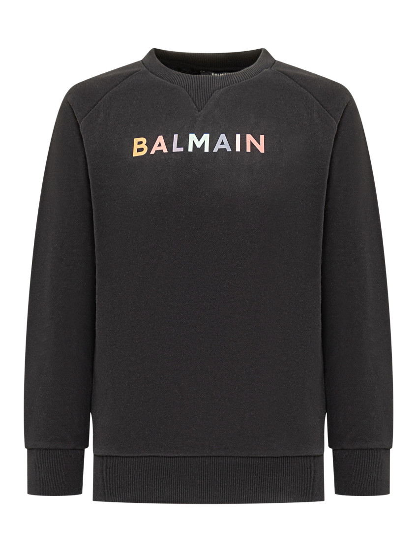 Kids Black Logo Sweatshirt